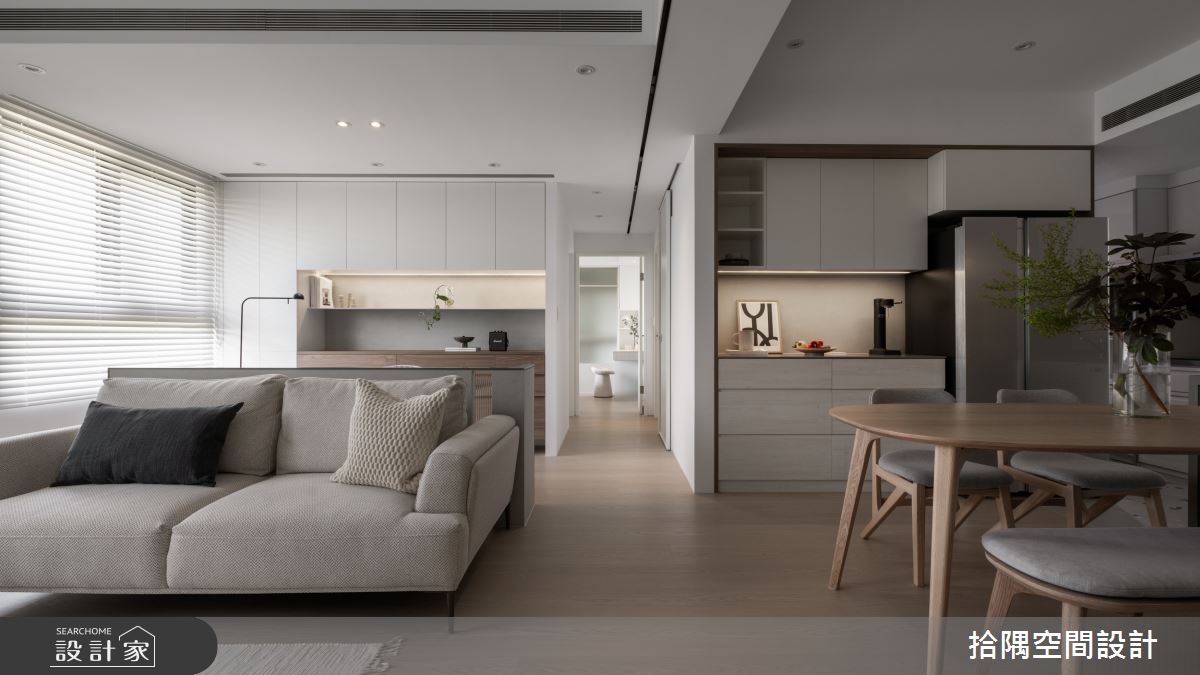 24坪預售屋＿現代風客廳餐廳走廊案例圖片＿拾隅空間設計＿拾隅_融融 Blessed Journeys | 現代風之4