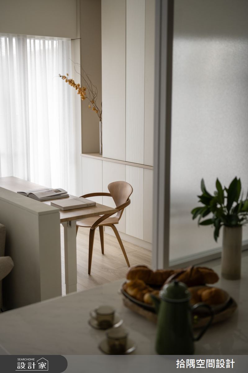 18坪新成屋(5年以下)＿現代風廚房書房案例圖片＿拾隅空間設計＿拾隅_流影木居 | 現代風之10