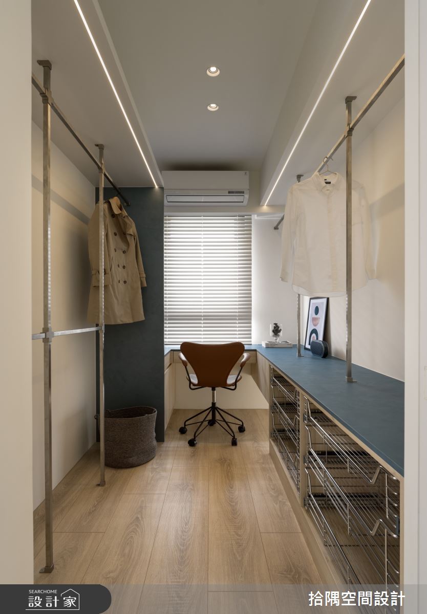 18坪新成屋(5年以下)＿現代風更衣間案例圖片＿拾隅空間設計＿拾隅_流影木居 | 現代風之17