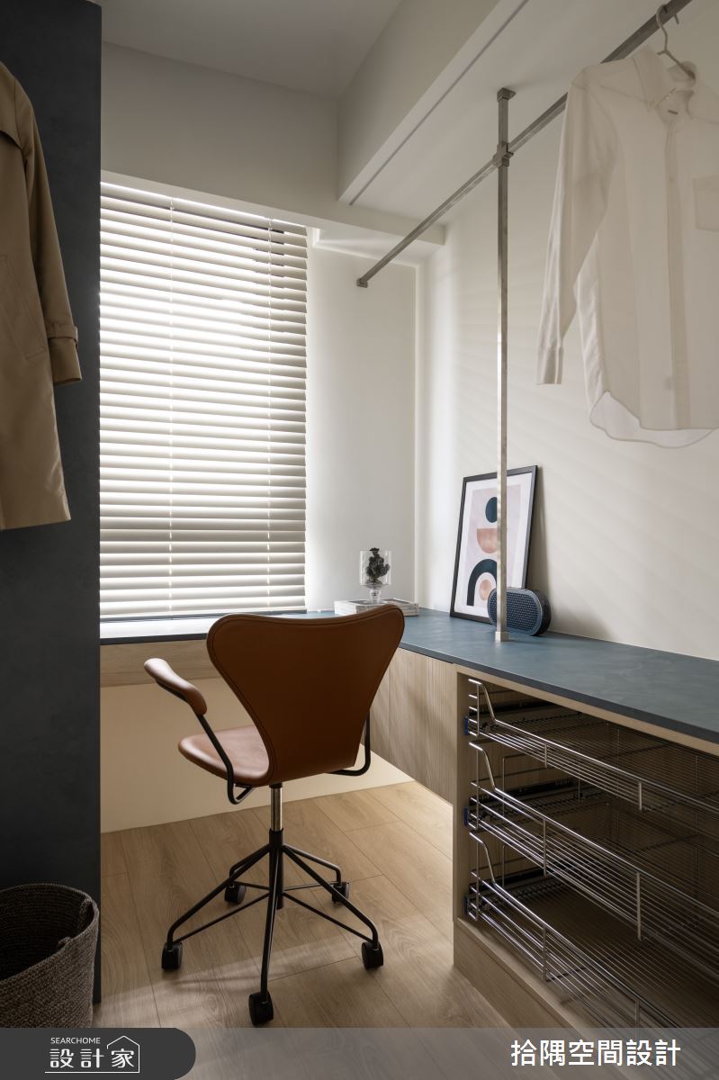 18坪新成屋(5年以下)＿現代風更衣間案例圖片＿拾隅空間設計＿拾隅_流影木居 | 現代風之18