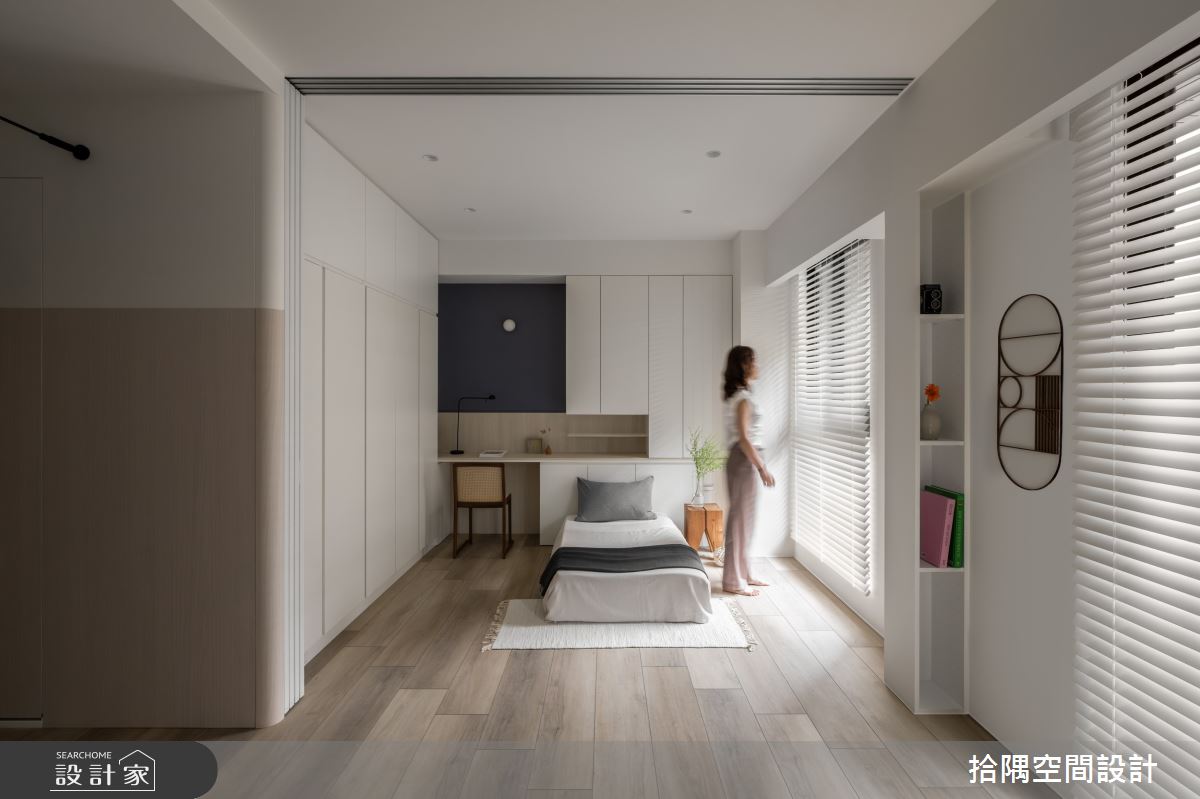 12坪新成屋(5年以下)＿簡約北歐風臥室案例圖片＿拾隅空間設計＿拾隅_柔光共居The Shared Lignt | 簡約北歐風之7