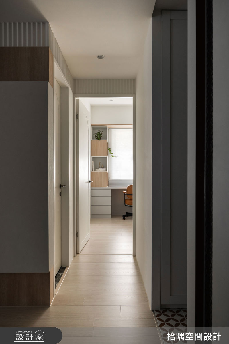 17坪新成屋(5年以下)＿北歐風臥室走廊案例圖片＿拾隅空間設計＿拾隅_澹色年華 Subtle Hues of Life | 北歐風之21