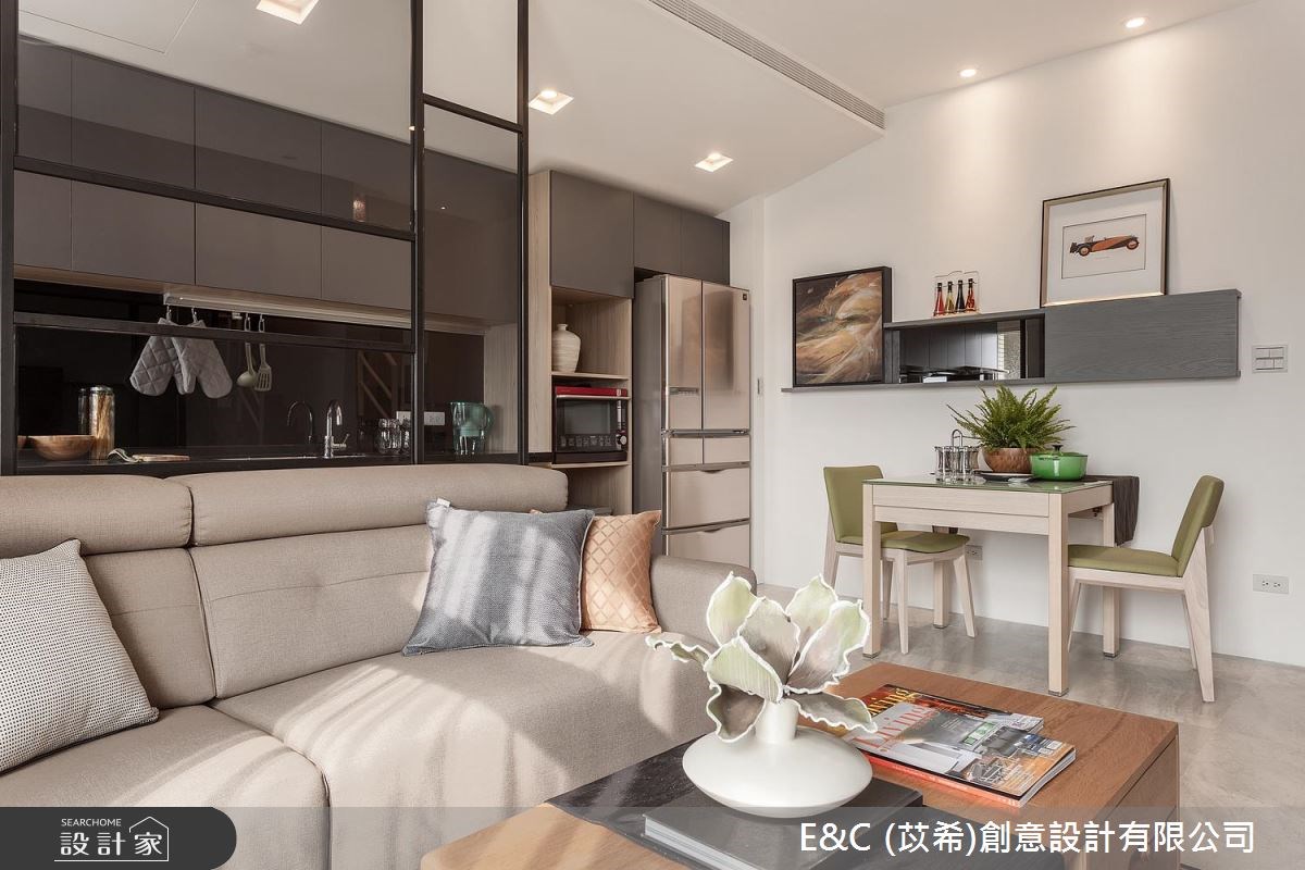 21坪老屋(16~30年)＿簡約風客廳餐廳廚房案例圖片＿苡希E&C創意設計有限公司＿苡希_02.台北_21坪簡約風之5520