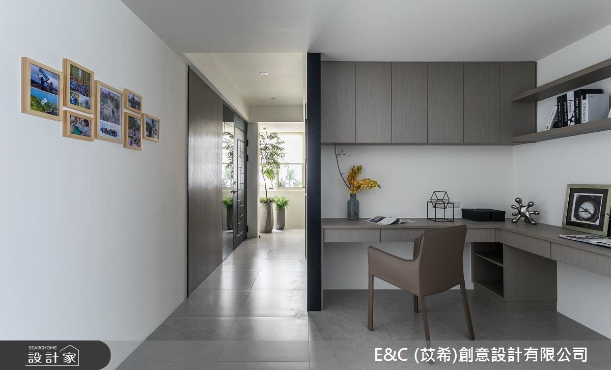 30坪老屋(16~30年)＿簡約風玄關書房案例圖片＿苡希E&C創意設計有限公司＿苡希_03.台北_30坪簡約風之2