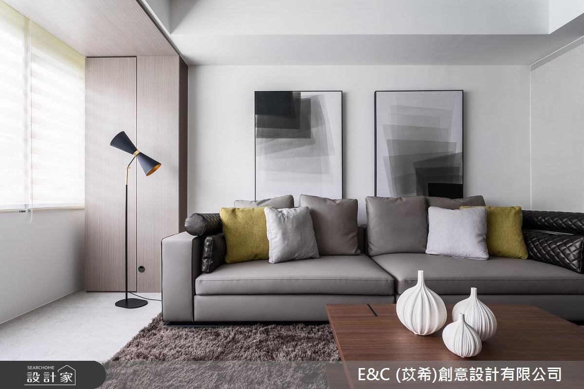 30坪老屋(16~30年)＿簡約風客廳案例圖片＿苡希E&C創意設計有限公司＿苡希_03.台北_30坪簡約風之8