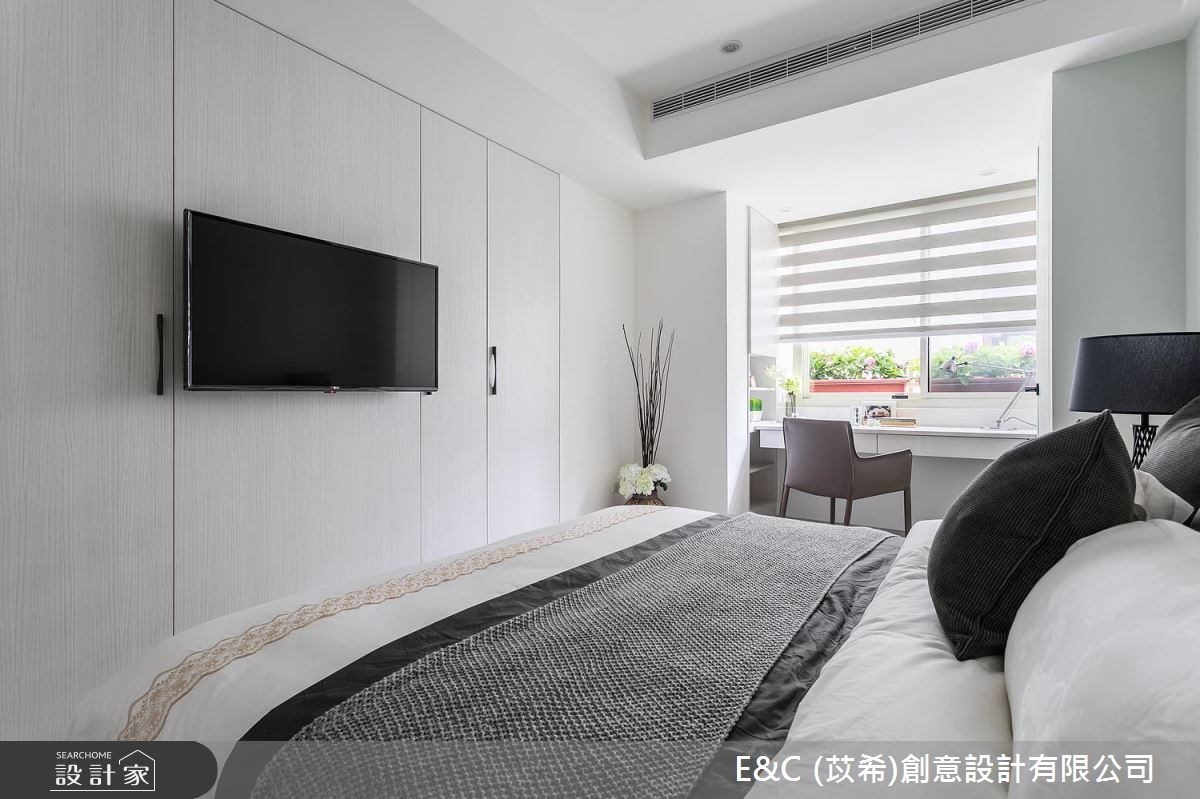 30坪老屋(16~30年)＿簡約風臥室案例圖片＿苡希E&C創意設計有限公司＿苡希_03.台北_30坪簡約風之10