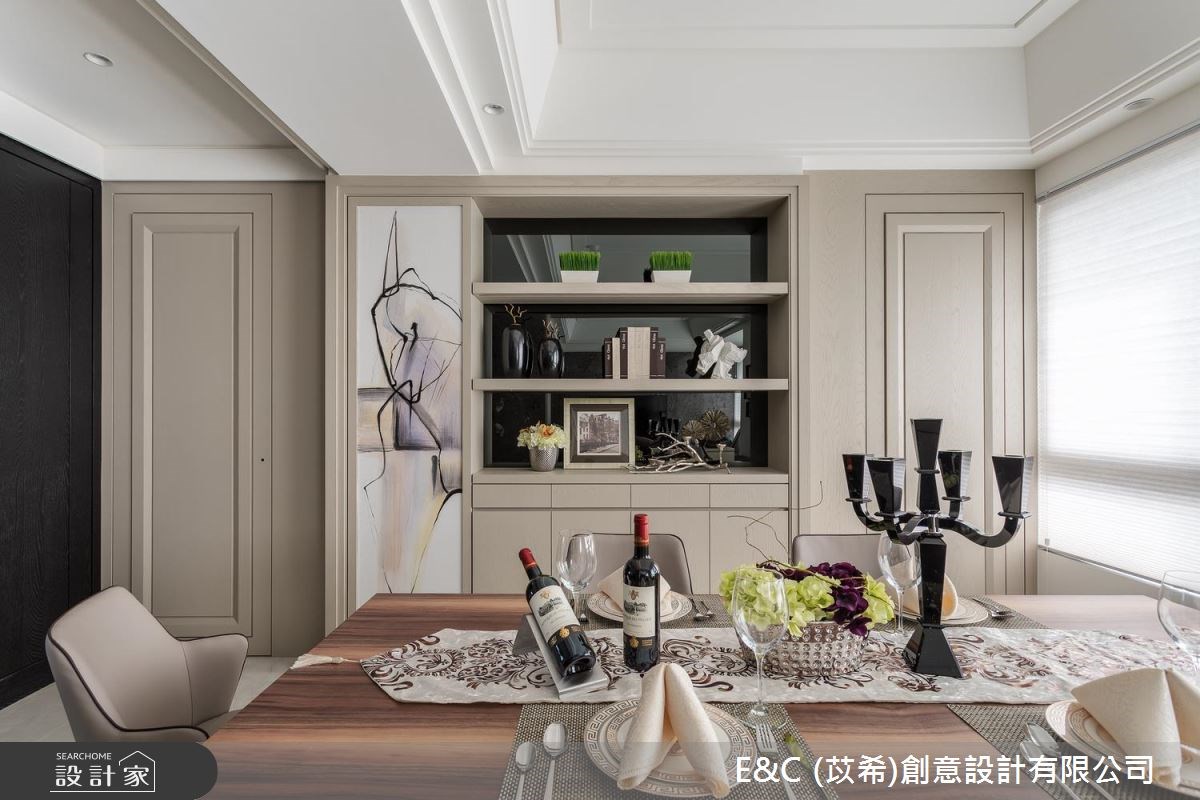 32坪中古屋(5~15年)＿飯店風餐廳案例圖片＿苡希E&C創意設計有限公司＿苡希_04.台北_32坪飯店風之12
