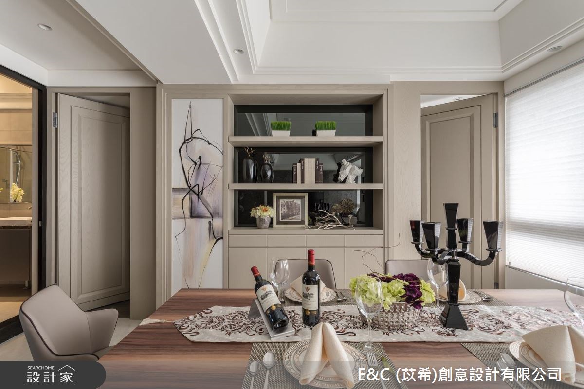 32坪中古屋(5~15年)＿飯店風餐廳案例圖片＿苡希E&C創意設計有限公司＿苡希_04.台北_32坪飯店風之13