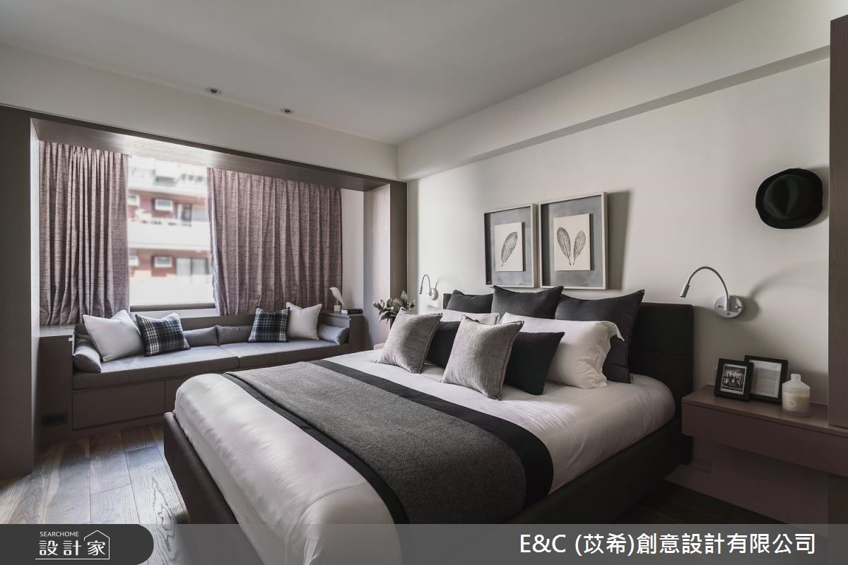 36坪老屋(16~30年)＿人文禪風臥室臥榻案例圖片＿苡希E&C創意設計有限公司＿苡希_05.台北_36坪人文禪風之19