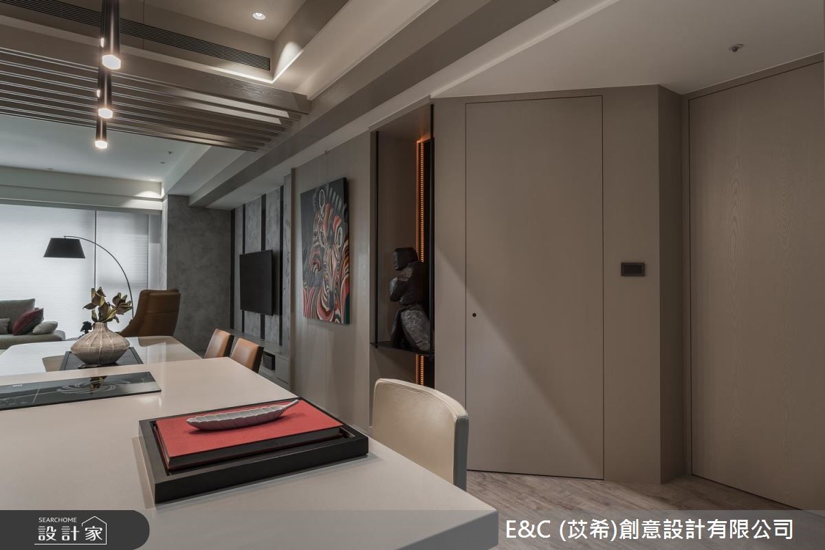 45坪新成屋(5年以下)＿飯店風餐廳案例圖片＿苡希E&C創意設計有限公司＿苡希_06.新北_45坪飯店風之12