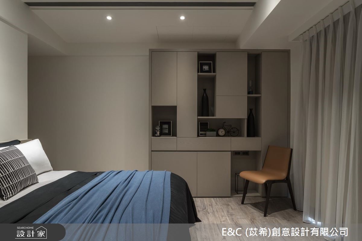 45坪新成屋(5年以下)＿飯店風臥室案例圖片＿苡希E&C創意設計有限公司＿苡希_06.新北_45坪飯店風之15