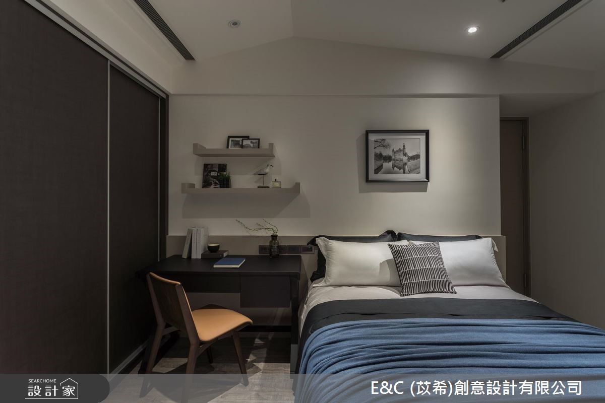 45坪新成屋(5年以下)＿飯店風臥室案例圖片＿苡希E&C創意設計有限公司＿苡希_06.新北_45坪飯店風之14