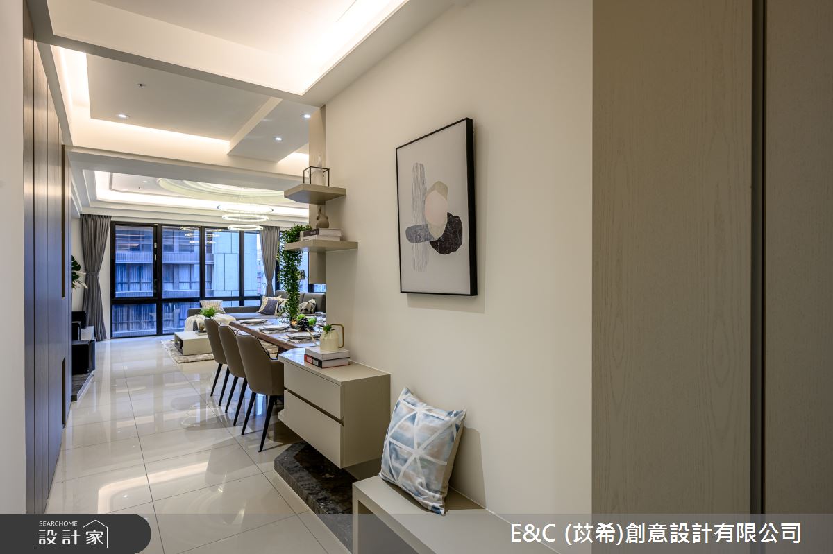37坪新成屋(5年以下)＿現代風玄關案例圖片＿苡希E&C創意設計有限公司＿苡希_07.桃園_37坪現代風之1