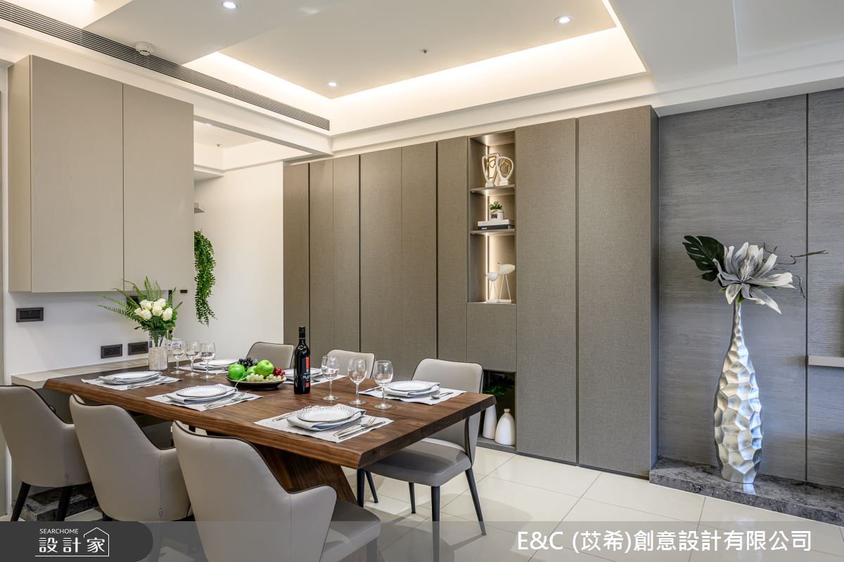 37坪新成屋(5年以下)＿現代風餐廳案例圖片＿苡希E&C創意設計有限公司＿苡希_07.桃園_37坪現代風之4