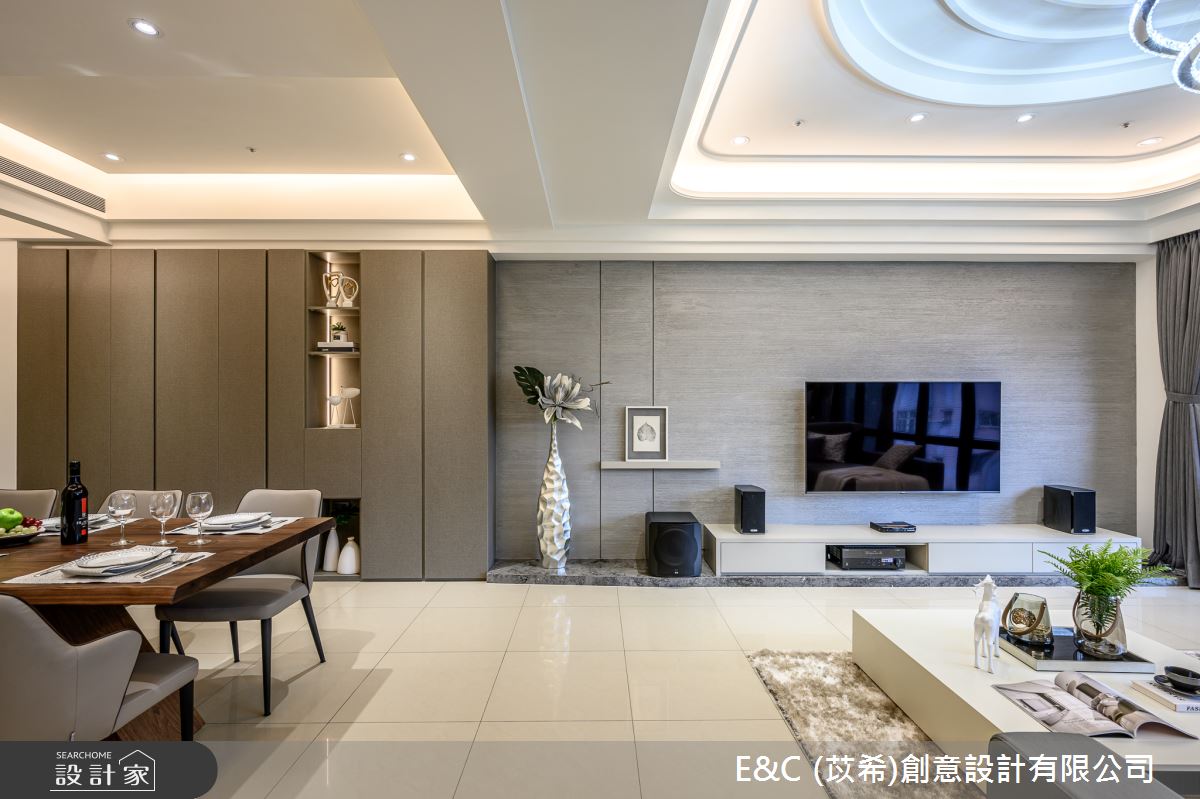 37坪新成屋(5年以下)＿現代風客廳餐廳案例圖片＿苡希E&C創意設計有限公司＿苡希_07.桃園_37坪現代風之7