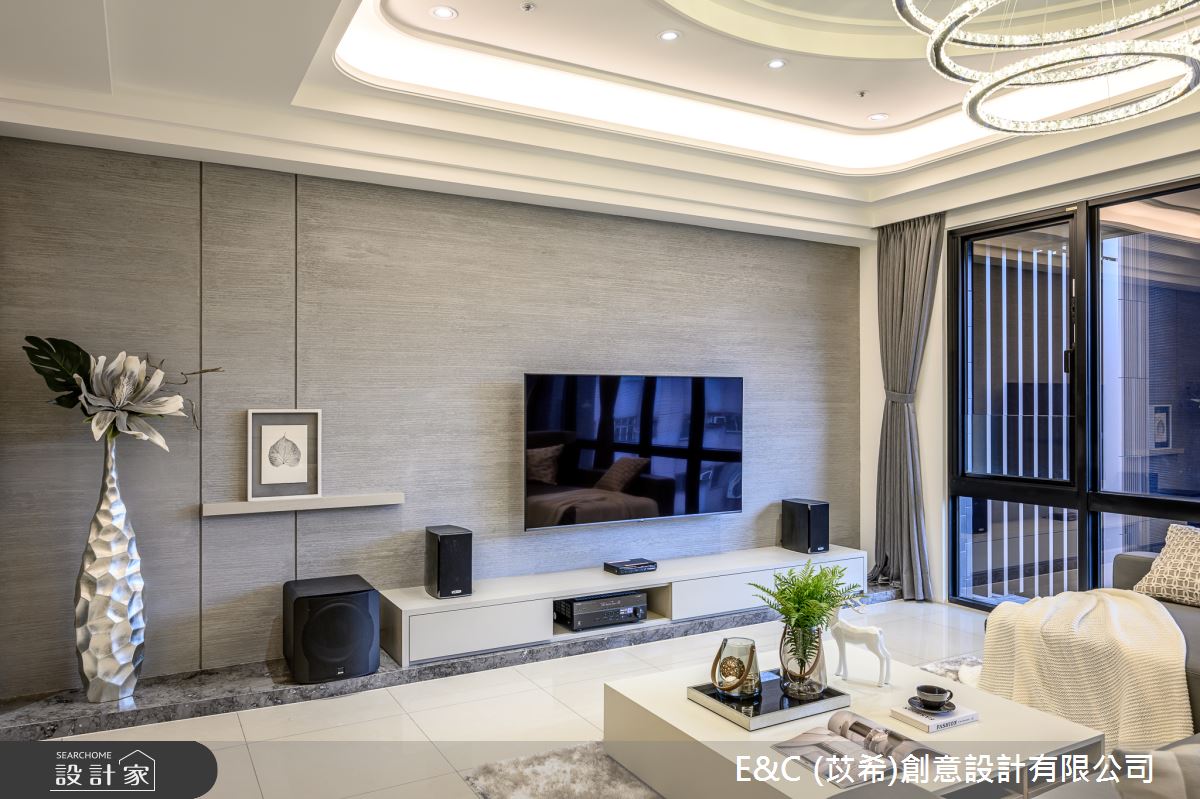 37坪新成屋(5年以下)＿現代風客廳案例圖片＿苡希E&C創意設計有限公司＿苡希_07.桃園_37坪現代風之9