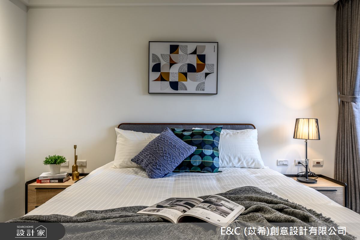 37坪新成屋(5年以下)＿現代風臥室案例圖片＿苡希E&C創意設計有限公司＿苡希_07.桃園_37坪現代風之18