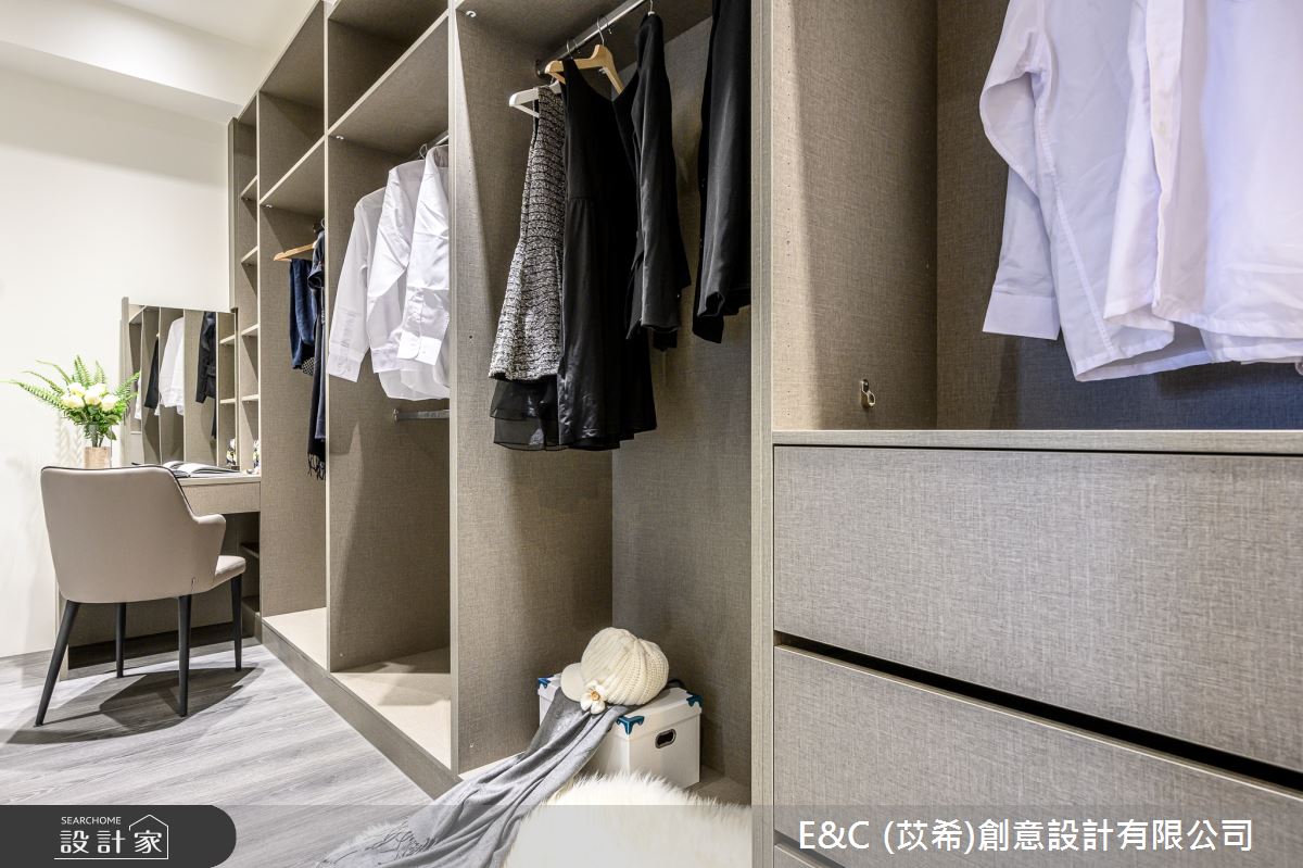37坪新成屋(5年以下)＿現代風更衣間案例圖片＿苡希E&C創意設計有限公司＿苡希_07.桃園_37坪現代風之20