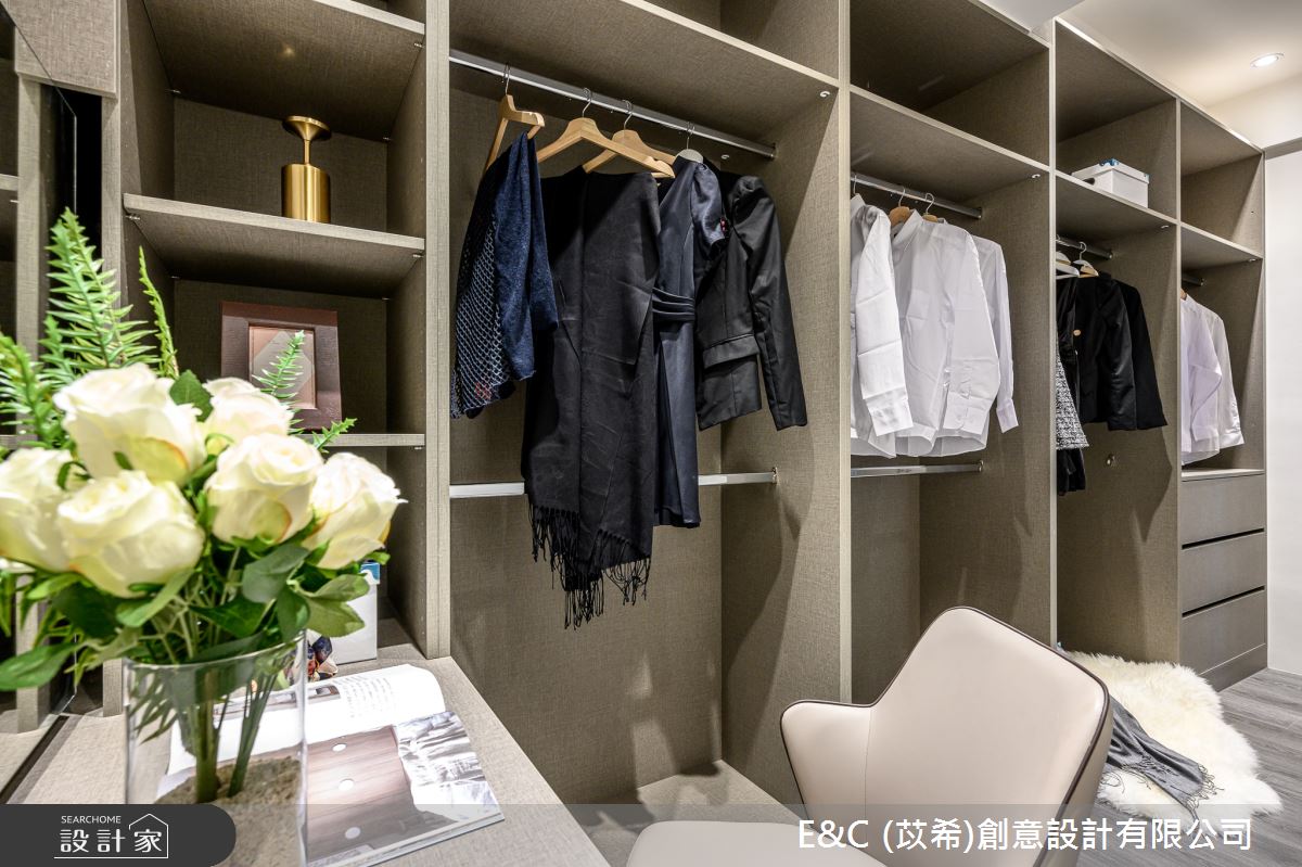 37坪新成屋(5年以下)＿現代風更衣間案例圖片＿苡希E&C創意設計有限公司＿苡希_07.桃園_37坪現代風之21