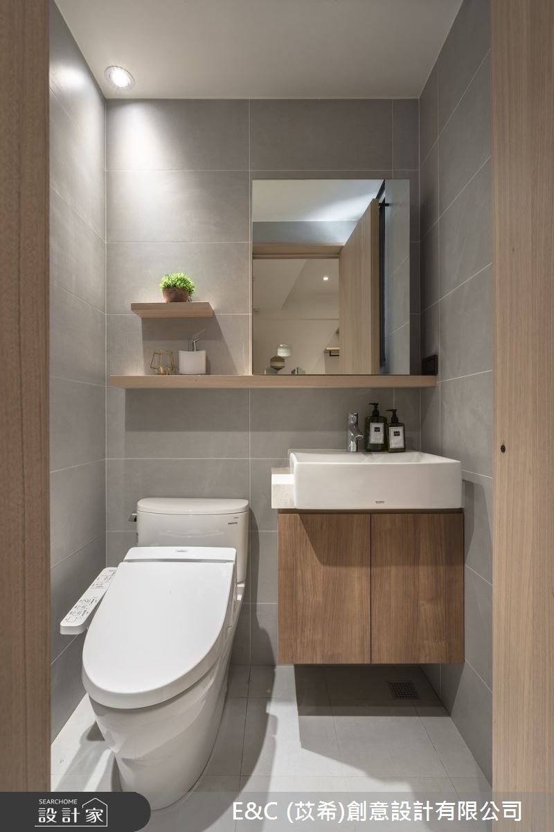 14坪預售屋＿現代風浴室案例圖片＿苡希E&C創意設計有限公司＿苡希_10.新北_14坪現代風之10