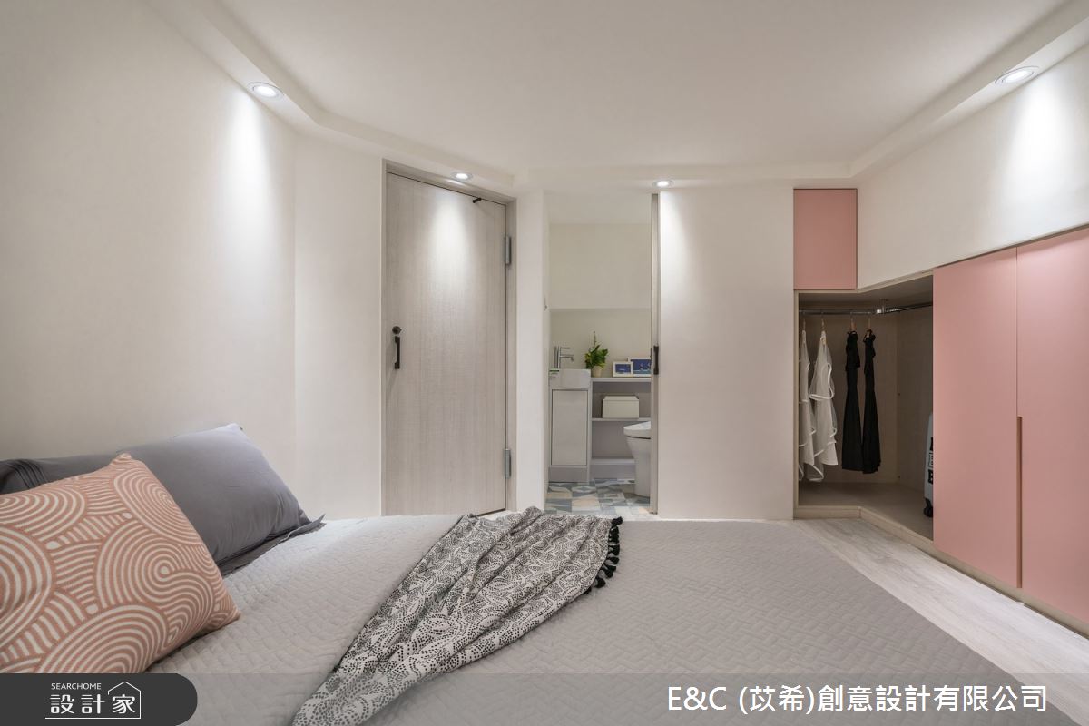 28坪新成屋(5年以下)＿簡約風臥室案例圖片＿苡希E&C創意設計有限公司＿苡希_11.新北_28坪簡約風之19