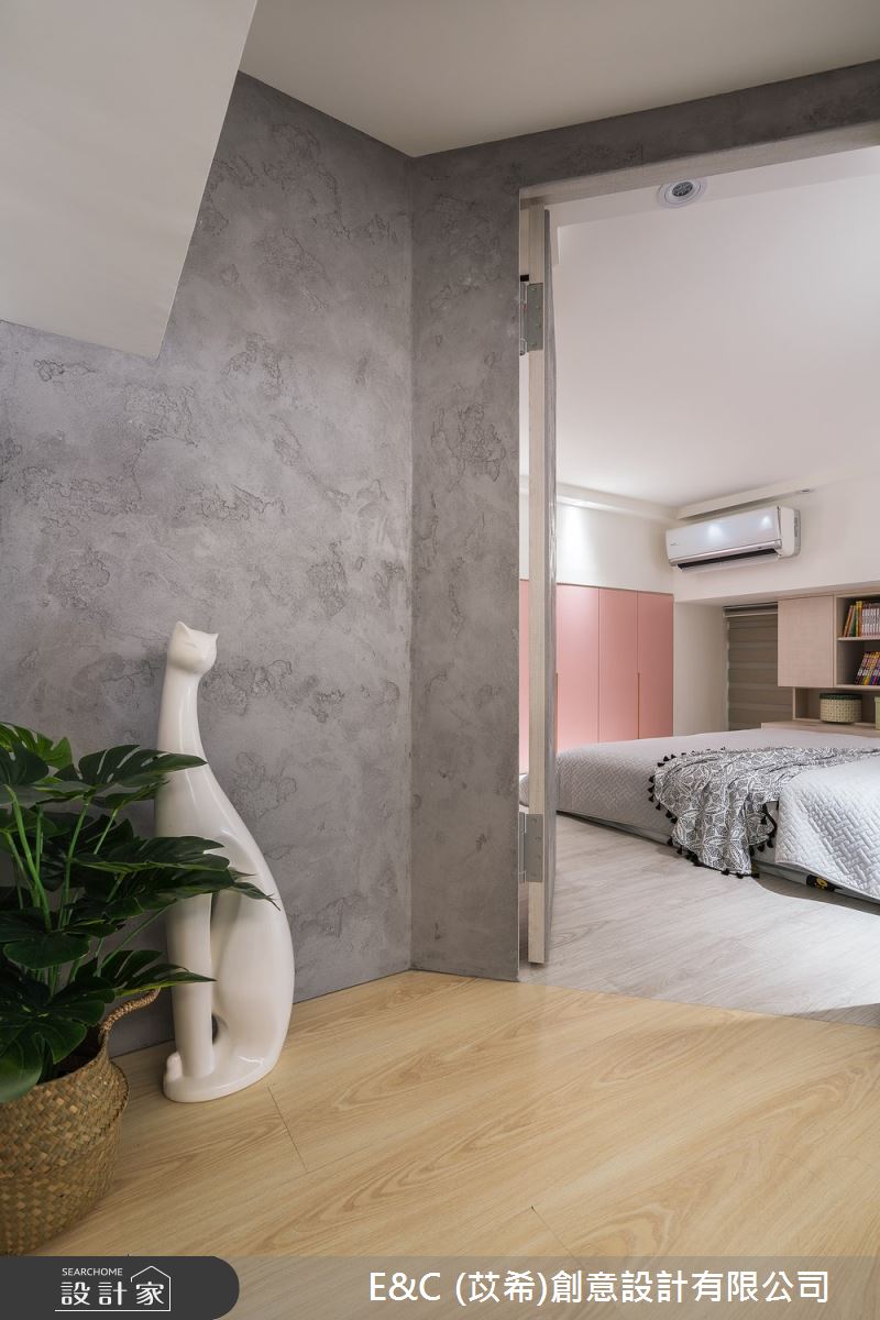 28坪新成屋(5年以下)＿簡約風臥室案例圖片＿苡希E&C創意設計有限公司＿苡希_11.新北_28坪簡約風之16