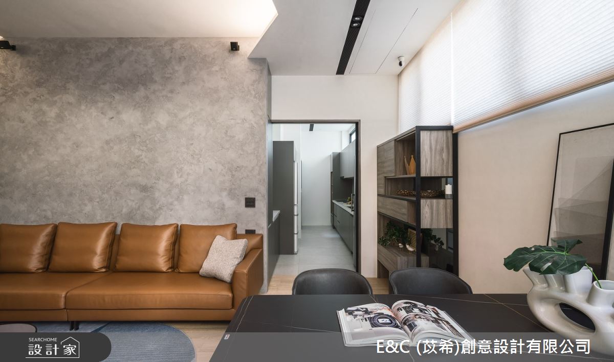 28坪新成屋(5年以下)＿簡約風客廳餐廳案例圖片＿苡希E&C創意設計有限公司＿苡希_11.新北_28坪簡約風之5