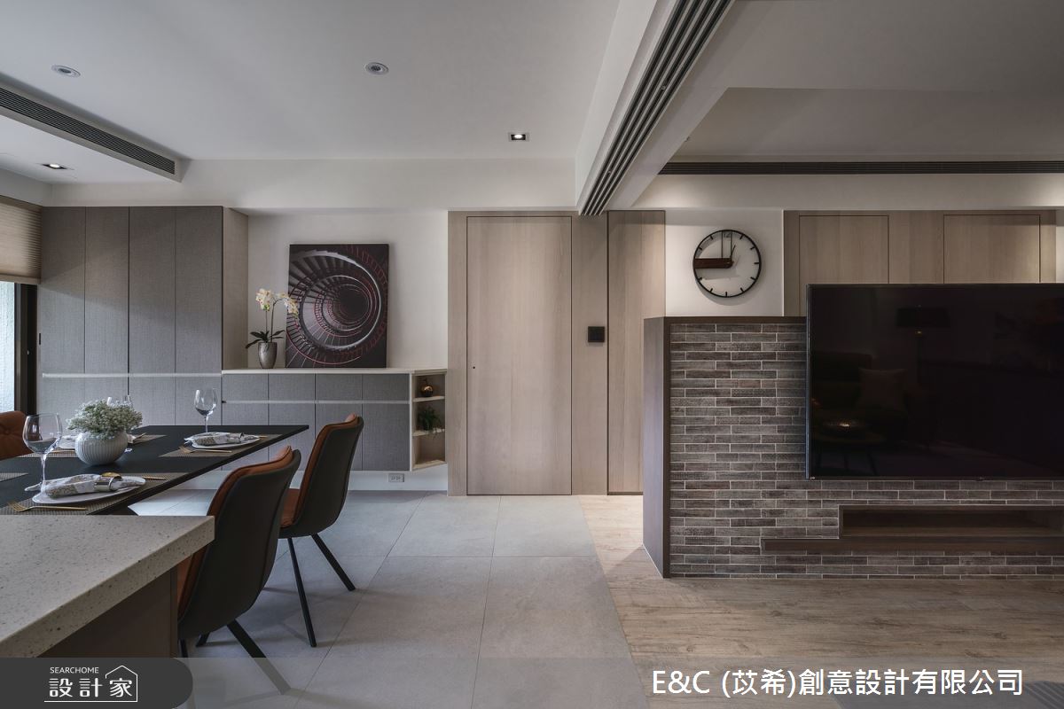 34坪老屋(41~50年)＿簡約風客廳案例圖片＿苡希E&C創意設計有限公司＿苡希_12.台北_34坪簡約風之14