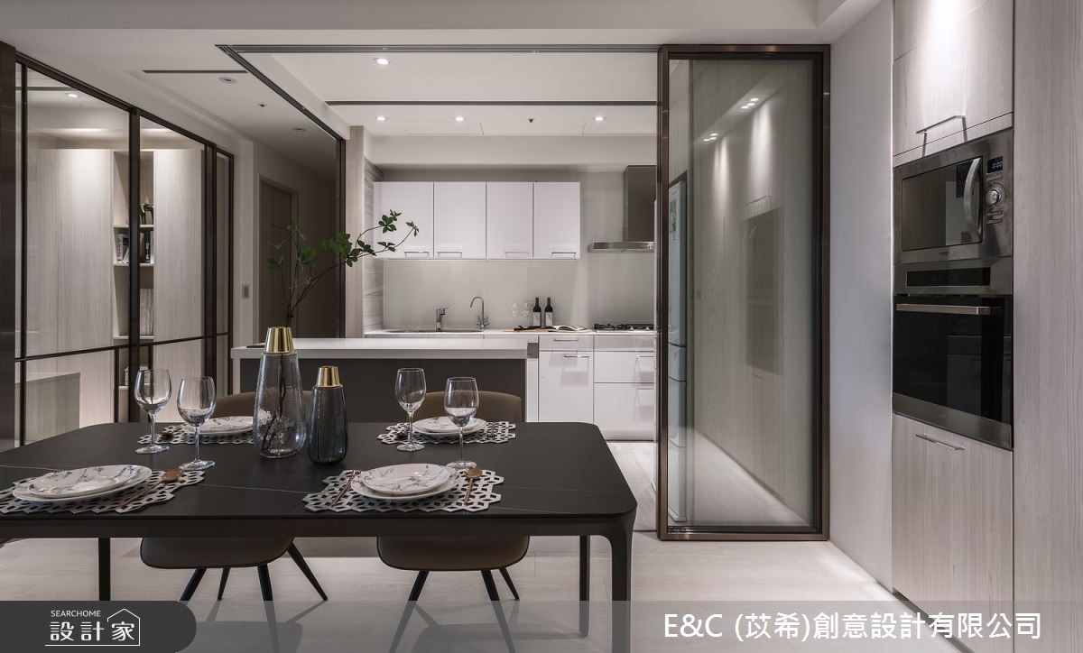 35坪新成屋(5年以下)＿飯店風餐廳案例圖片＿苡希E&C創意設計有限公司＿苡希_14.新北_35坪飯店風之4