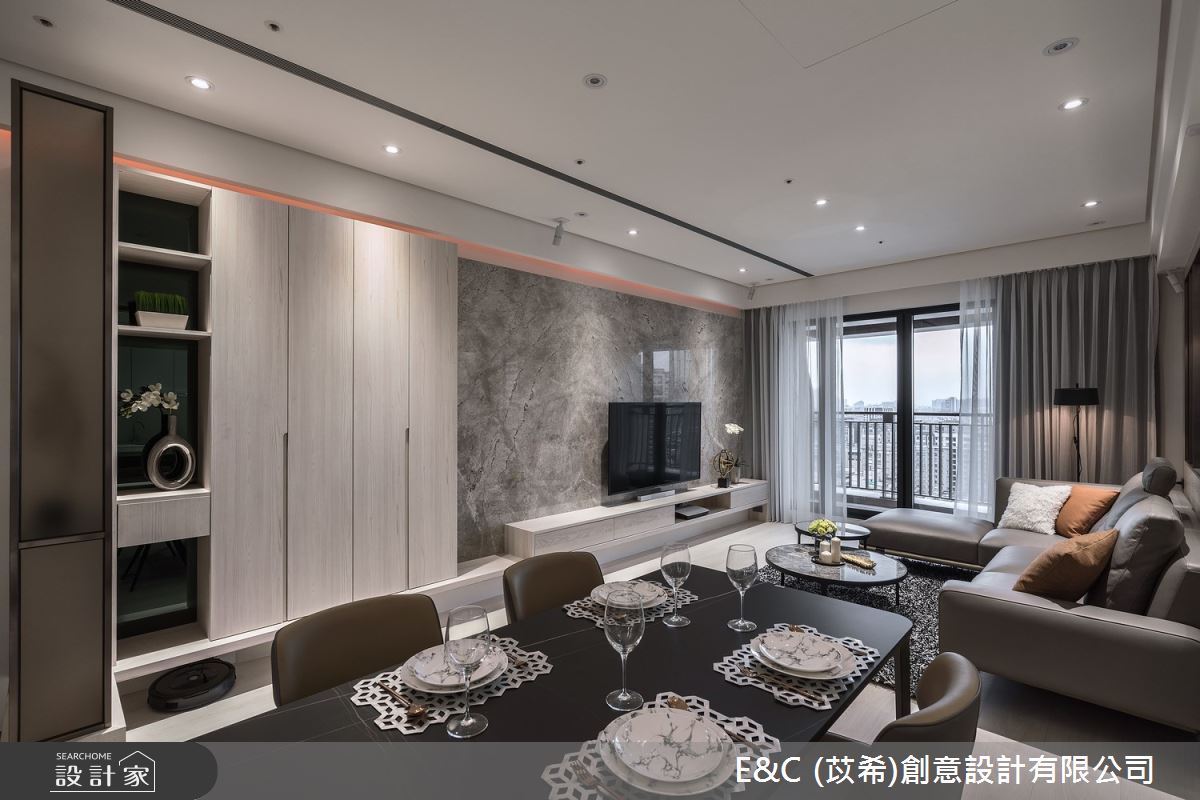 35坪新成屋(5年以下)＿飯店風餐廳案例圖片＿苡希E&C創意設計有限公司＿苡希_14.新北_35坪飯店風之6