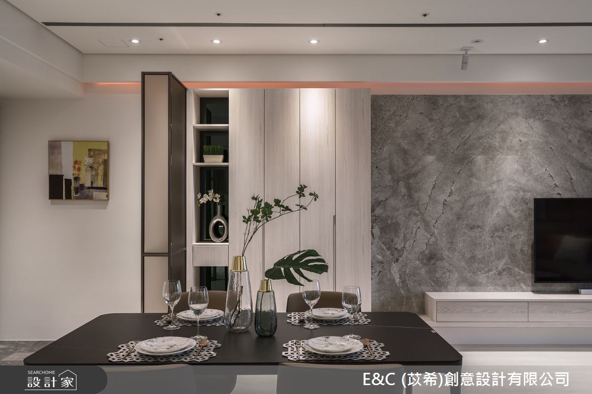 35坪新成屋(5年以下)＿飯店風餐廳案例圖片＿苡希E&C創意設計有限公司＿苡希_14.新北_35坪飯店風之7