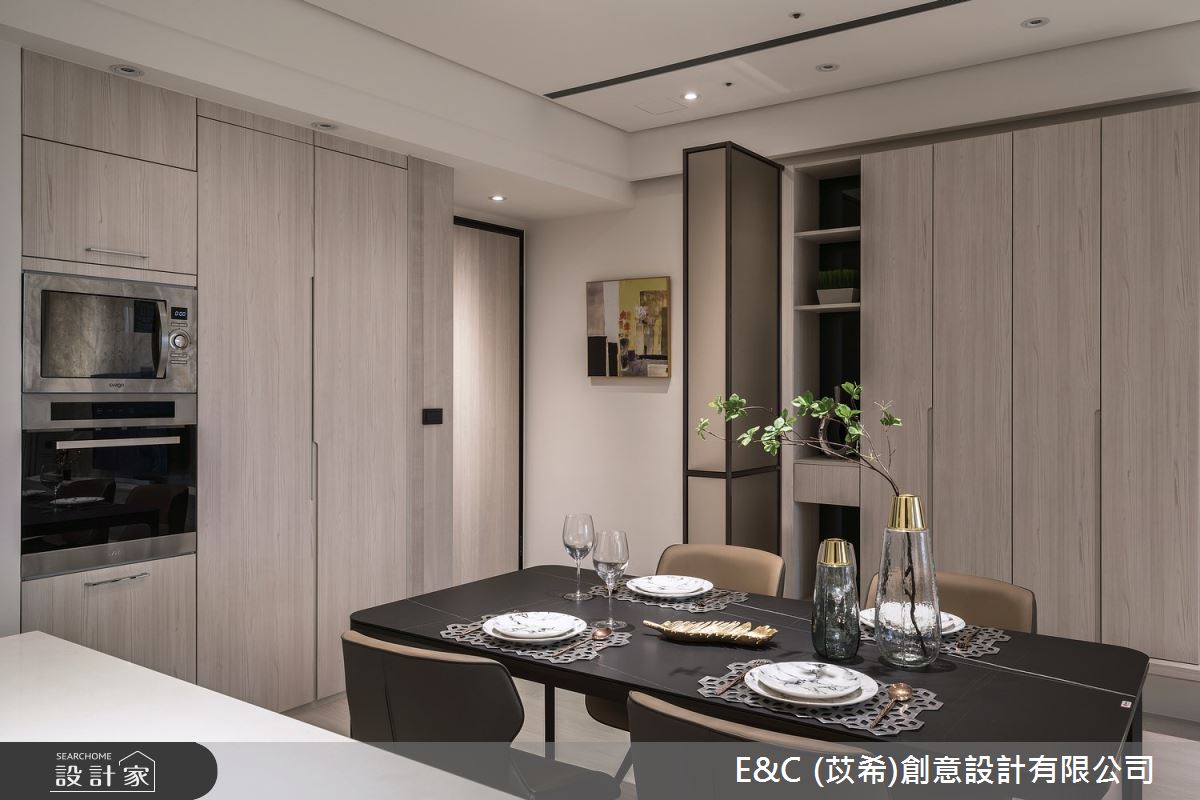 35坪新成屋(5年以下)＿飯店風餐廳案例圖片＿苡希E&C創意設計有限公司＿苡希_14.新北_35坪飯店風之8