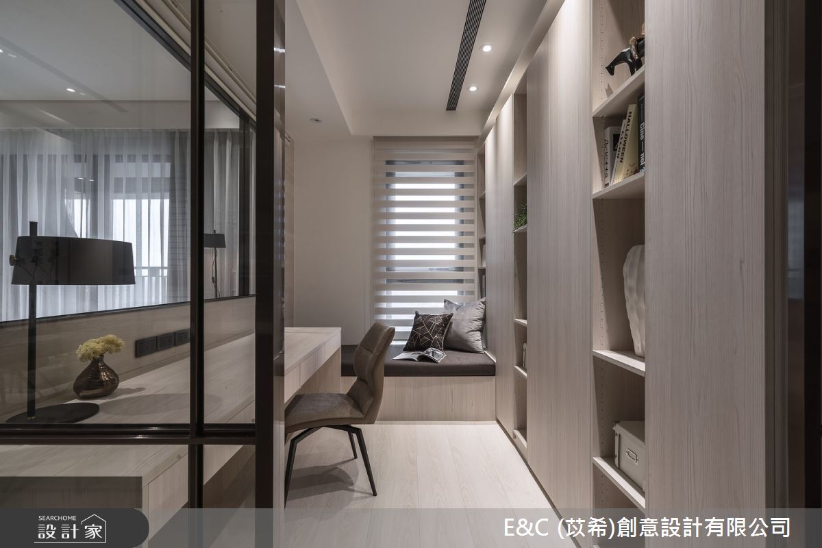35坪新成屋(5年以下)＿飯店風書房案例圖片＿苡希E&C創意設計有限公司＿苡希_14.新北_35坪飯店風之16