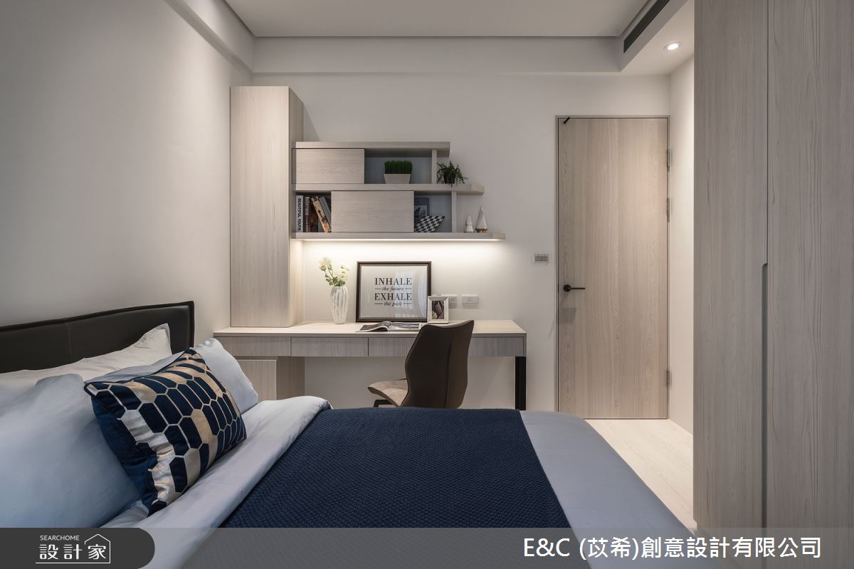 35坪新成屋(5年以下)＿飯店風臥室案例圖片＿苡希E&C創意設計有限公司＿苡希_14.新北_35坪飯店風之19