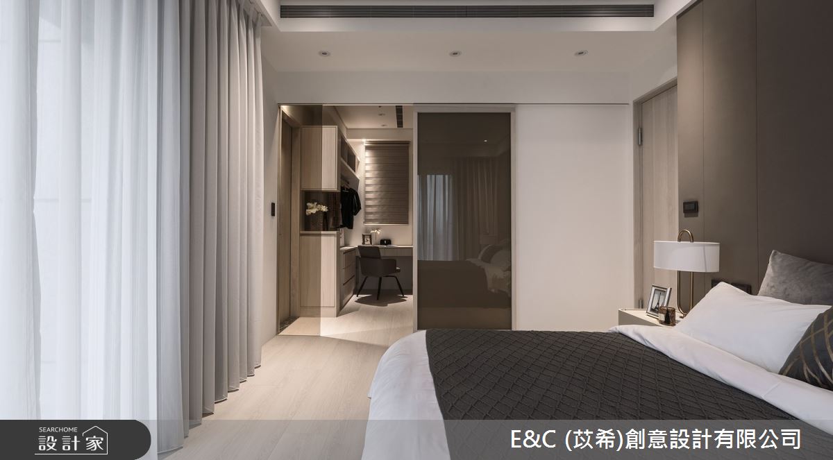 35坪新成屋(5年以下)＿飯店風臥室案例圖片＿苡希E&C創意設計有限公司＿苡希_14.新北_35坪飯店風之23