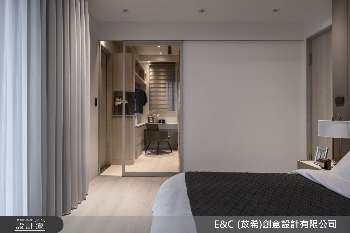 35坪新成屋(5年以下)＿飯店風臥室案例圖片＿苡希E&C創意設計有限公司＿苡希_14.新北_35坪飯店風之24