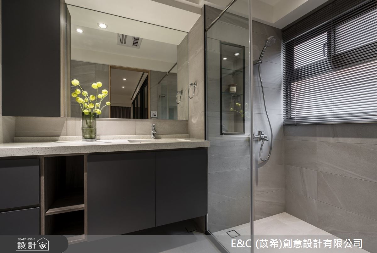 44坪老屋(31~40年)＿現代風浴室案例圖片＿苡希E&C創意設計有限公司＿苡希_15.台北_44坪現代風之22