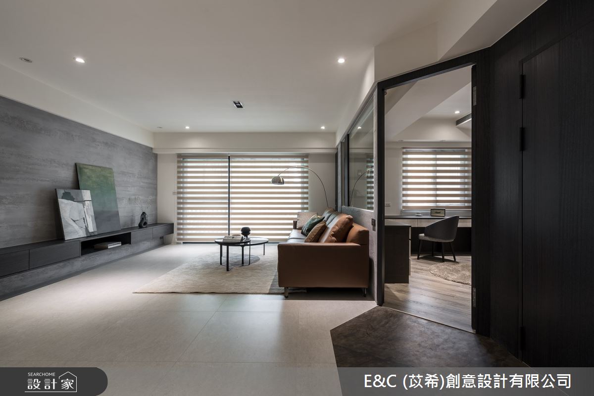 44坪老屋(31~40年)＿現代風客廳案例圖片＿苡希E&C創意設計有限公司＿苡希_15.台北_44坪現代風之2