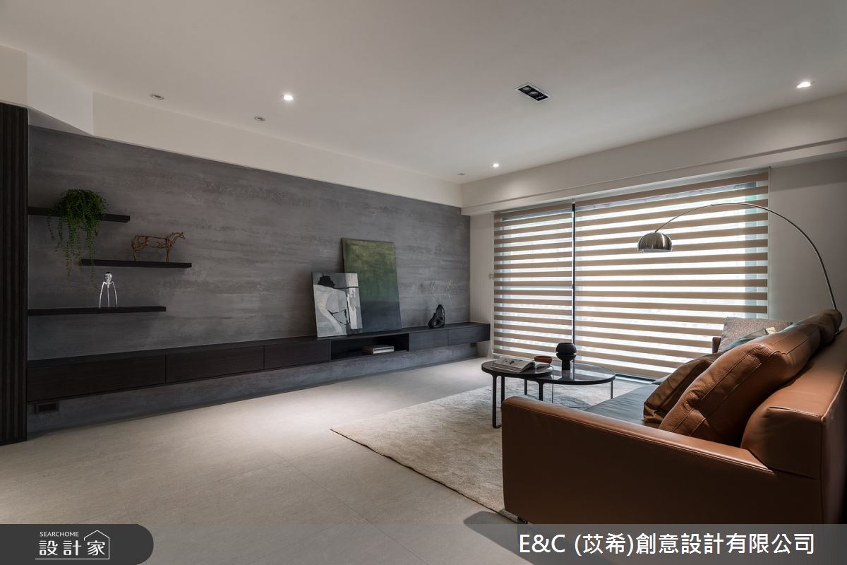 44坪老屋(31~40年)＿現代風客廳案例圖片＿苡希E&C創意設計有限公司＿苡希_15.台北_44坪現代風之3