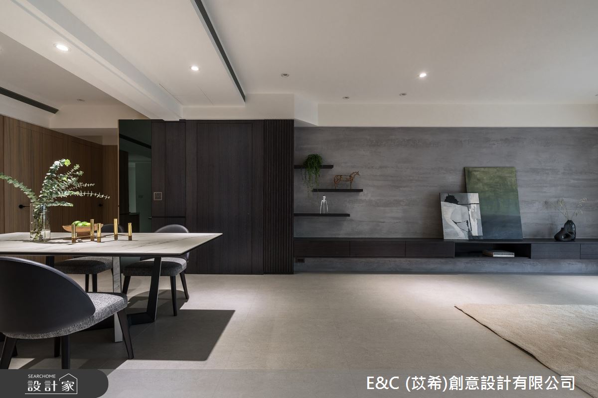 44坪老屋(31~40年)＿現代風客廳案例圖片＿苡希E&C創意設計有限公司＿苡希_15.台北_44坪現代風之5