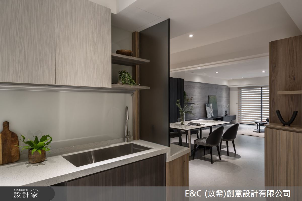 44坪老屋(31~40年)＿現代風廚房案例圖片＿苡希E&C創意設計有限公司＿苡希_15.台北_44坪現代風之14