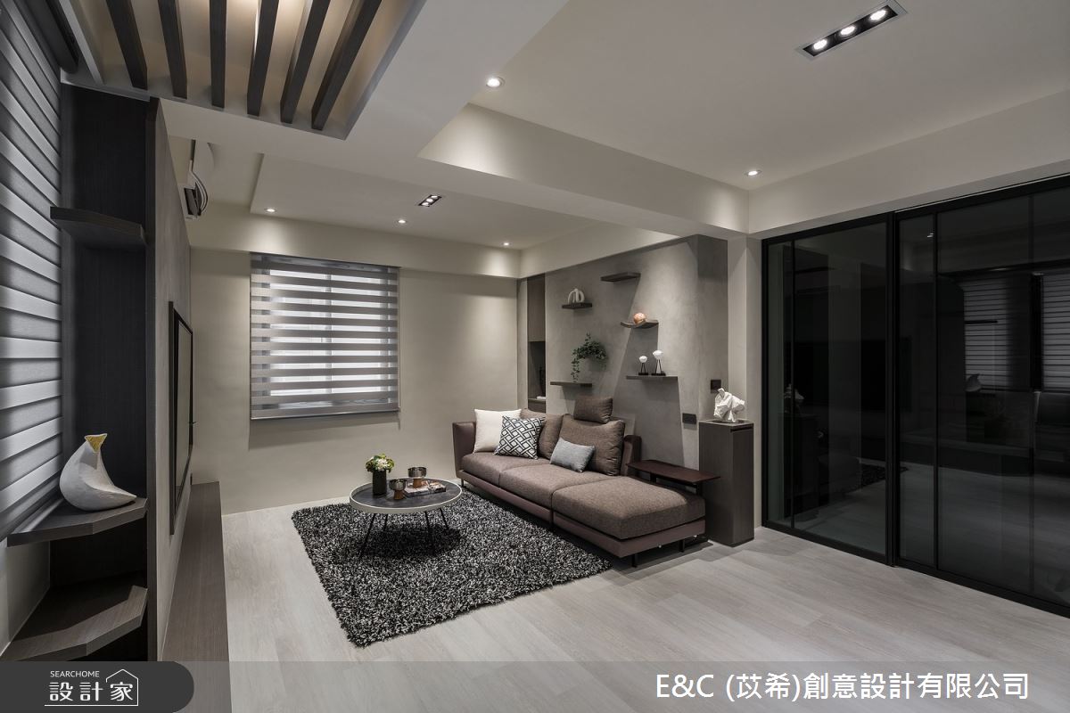 19坪老屋(31~40年)＿現代風客廳案例圖片＿苡希E&C創意設計有限公司＿苡希_17.台北_19坪現代風之2