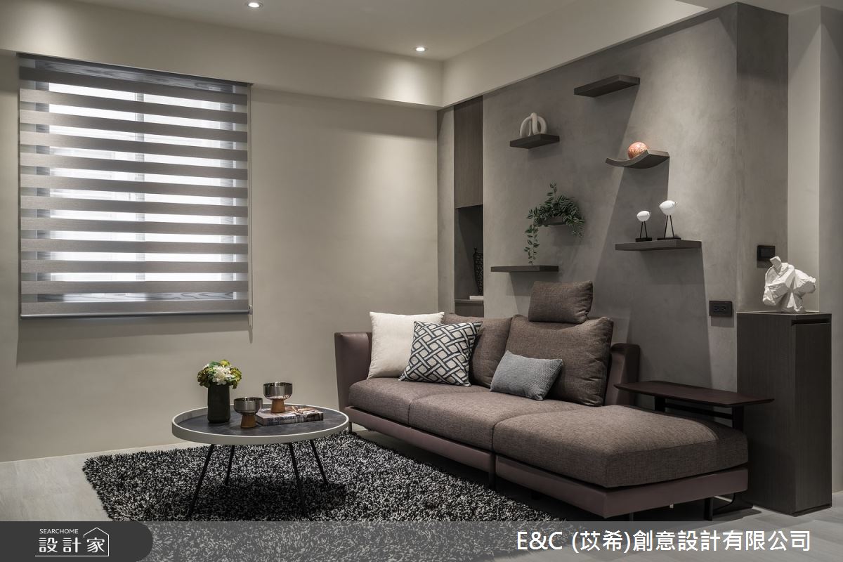 19坪老屋(31~40年)＿現代風客廳案例圖片＿苡希E&C創意設計有限公司＿苡希_17.台北_19坪現代風之3