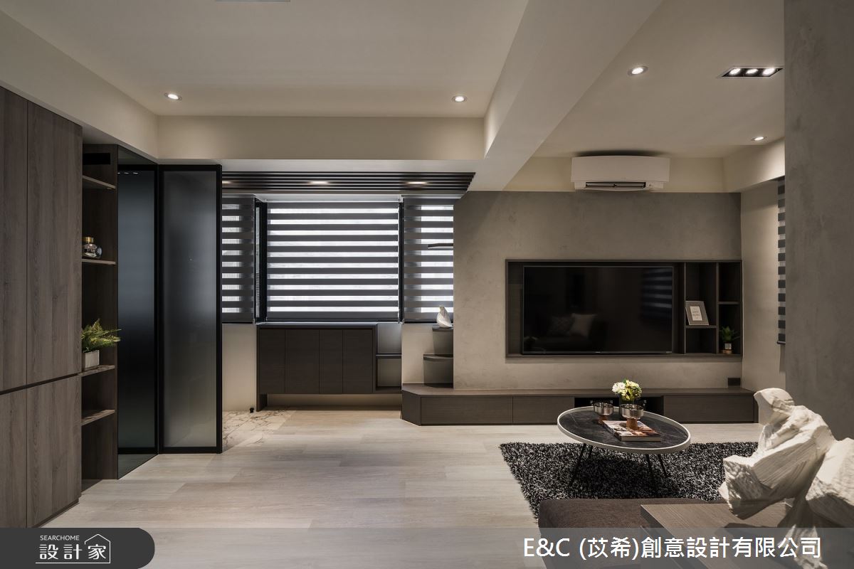19坪老屋(31~40年)＿現代風客廳案例圖片＿苡希E&C創意設計有限公司＿苡希_17.台北_19坪現代風之7