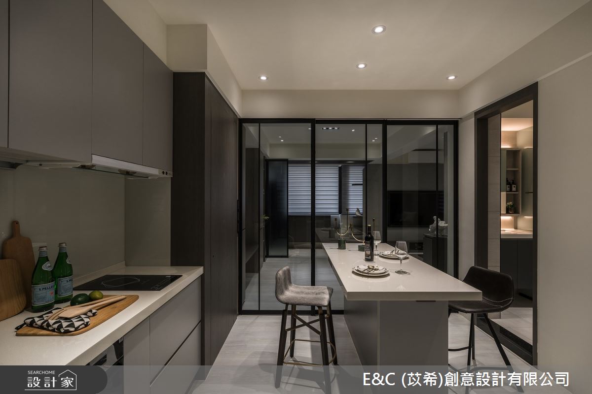 19坪老屋(31~40年)＿現代風餐廳廚房中島案例圖片＿苡希E&C創意設計有限公司＿苡希_17.台北_19坪現代風之16