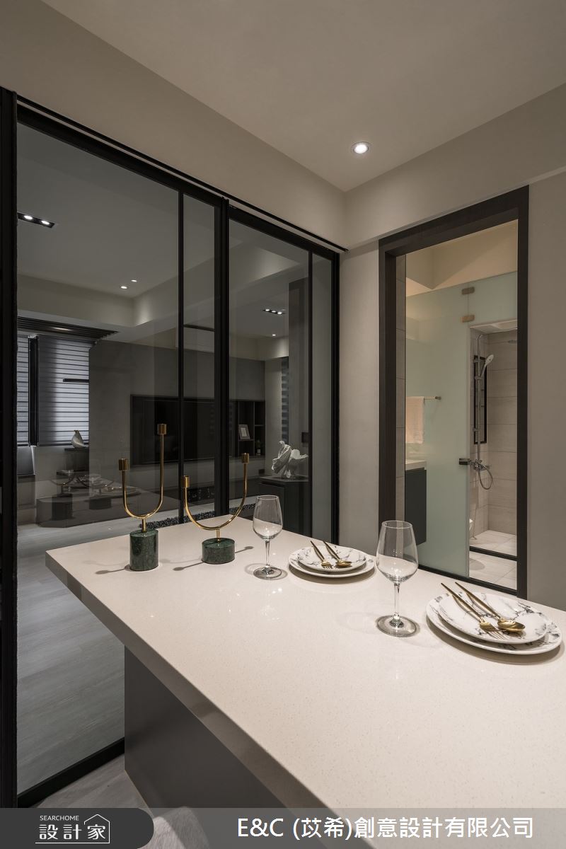 19坪老屋(31~40年)＿現代風餐廳中島案例圖片＿苡希E&C創意設計有限公司＿苡希_17.台北_19坪現代風之17