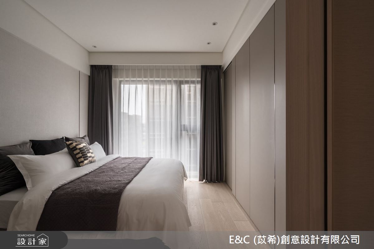 33坪中古屋(5~15年)＿飯店風臥室案例圖片＿苡希E&C創意設計有限公司＿苡希_18.新北_33坪飯店風之28