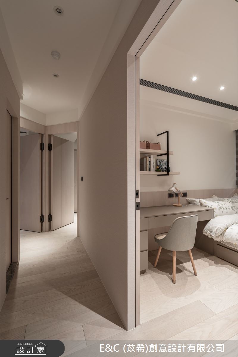 33坪中古屋(5~15年)＿飯店風臥室走廊案例圖片＿苡希E&C創意設計有限公司＿苡希_18.新北_33坪飯店風之22