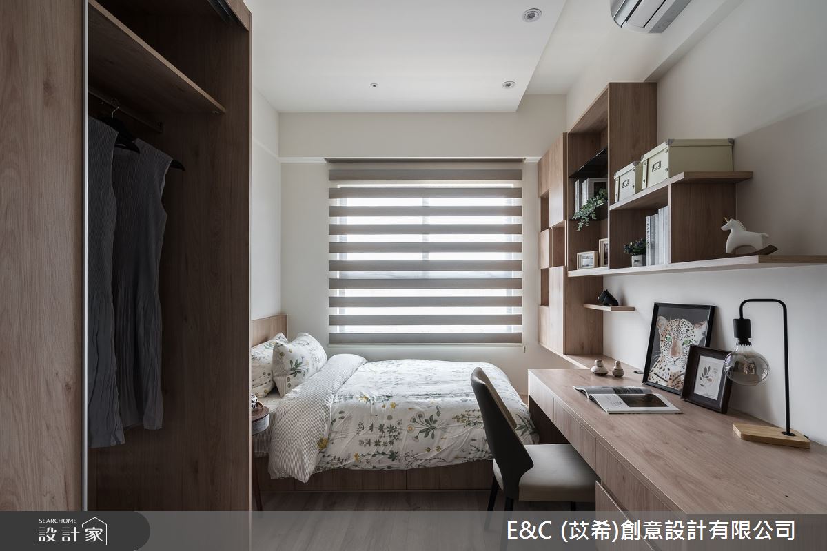 30坪新成屋(5年以下)＿現代風臥室案例圖片＿苡希E&C創意設計有限公司＿苡希_19.桃園_30坪現代風之14
