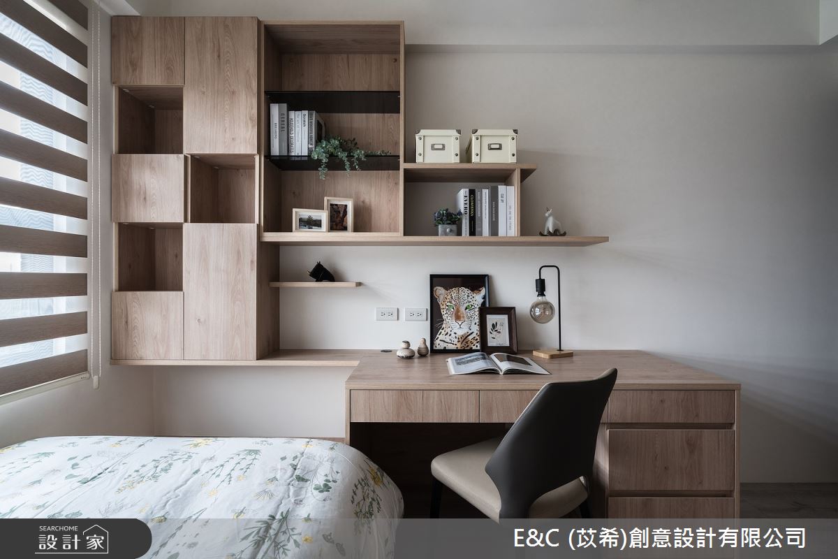 30坪新成屋(5年以下)＿現代風臥室案例圖片＿苡希E&C創意設計有限公司＿苡希_19.桃園_30坪現代風之15